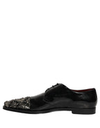 Black Embellished Derby Dress Formal Shoes