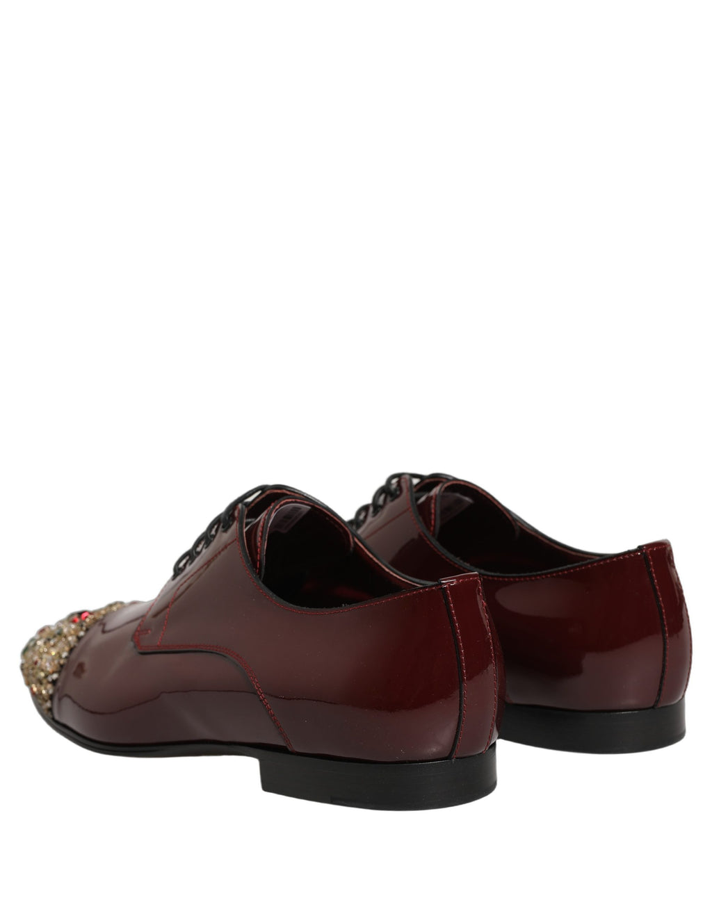 Maroon Embellished Derby Dress Formal Shoes