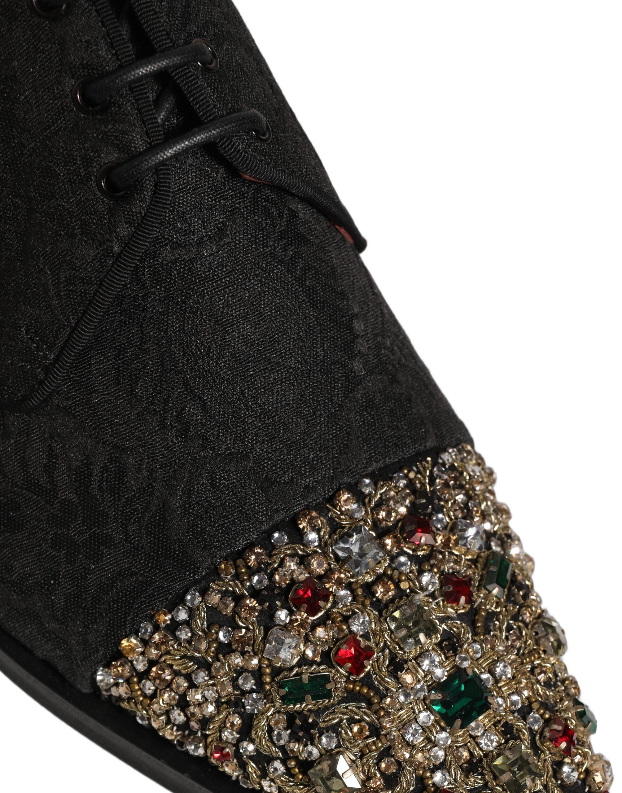 Black Embellished Men Derby Dress Formal Shoes