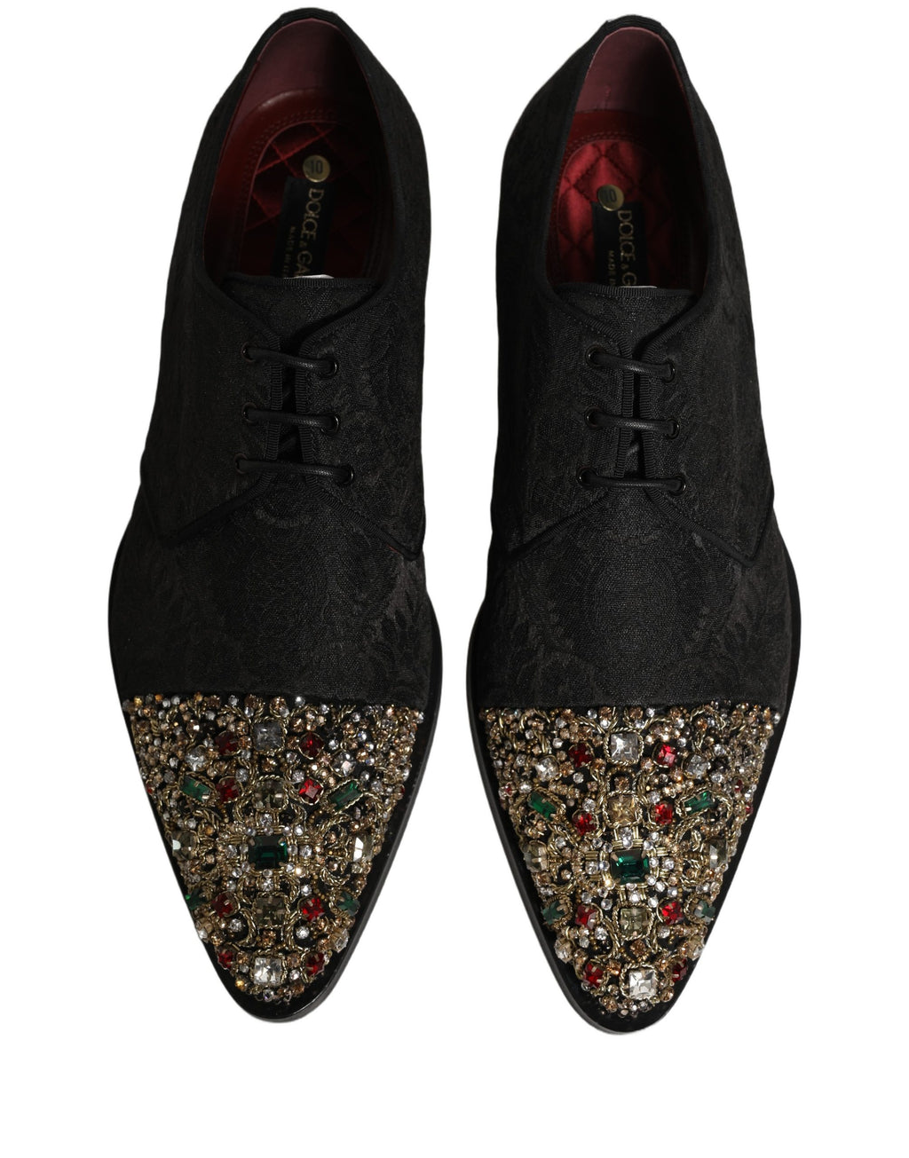 Black Embellished Men Derby Dress Formal Shoes