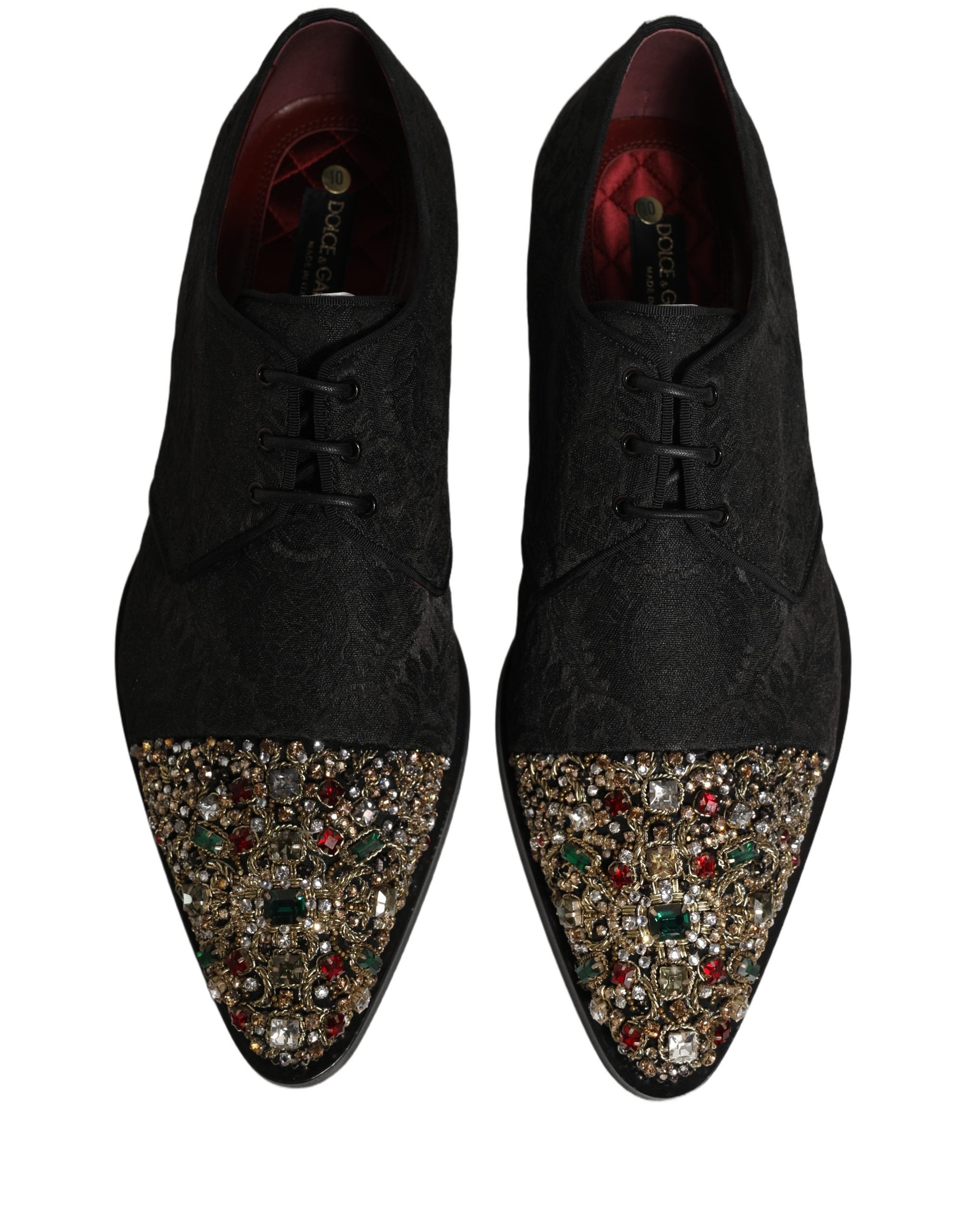 Black Embellished Men Derby Dress Formal Shoes