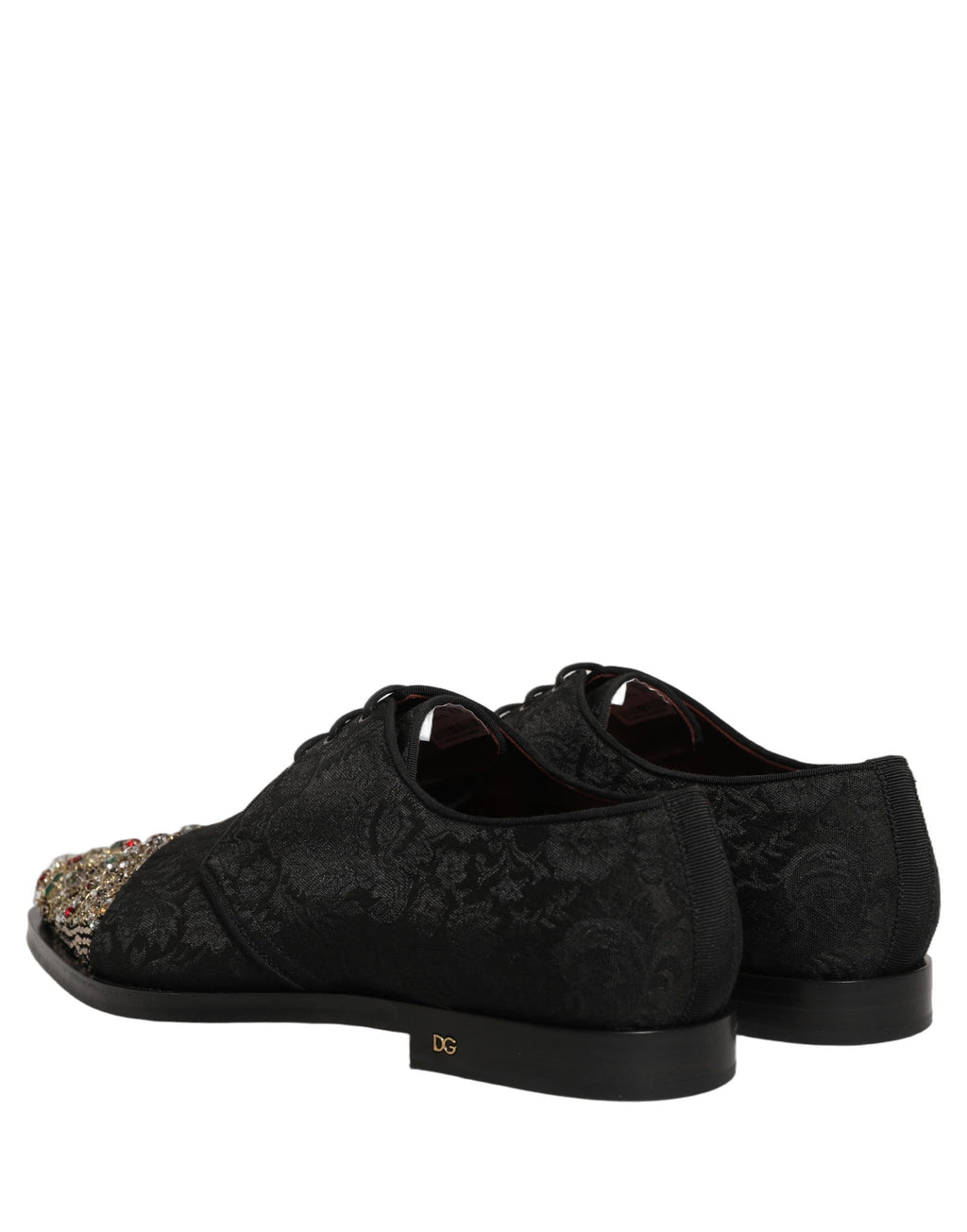 Black Embellished Men Derby Dress Formal Shoes