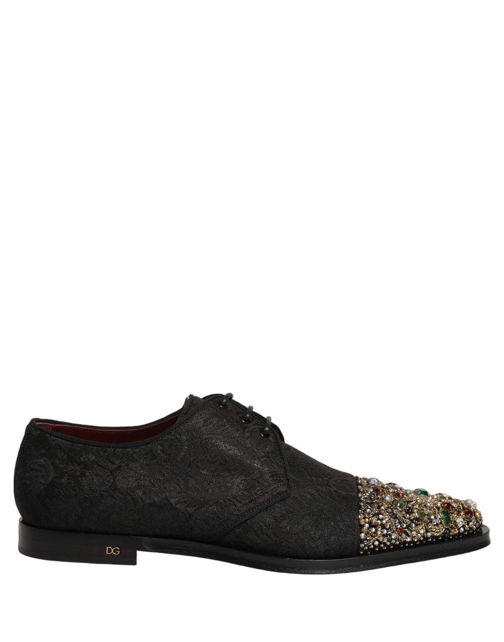 Black Embellished Men Derby Dress Formal Shoes