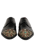 Black Embellished Derby Dress Formal Shoes