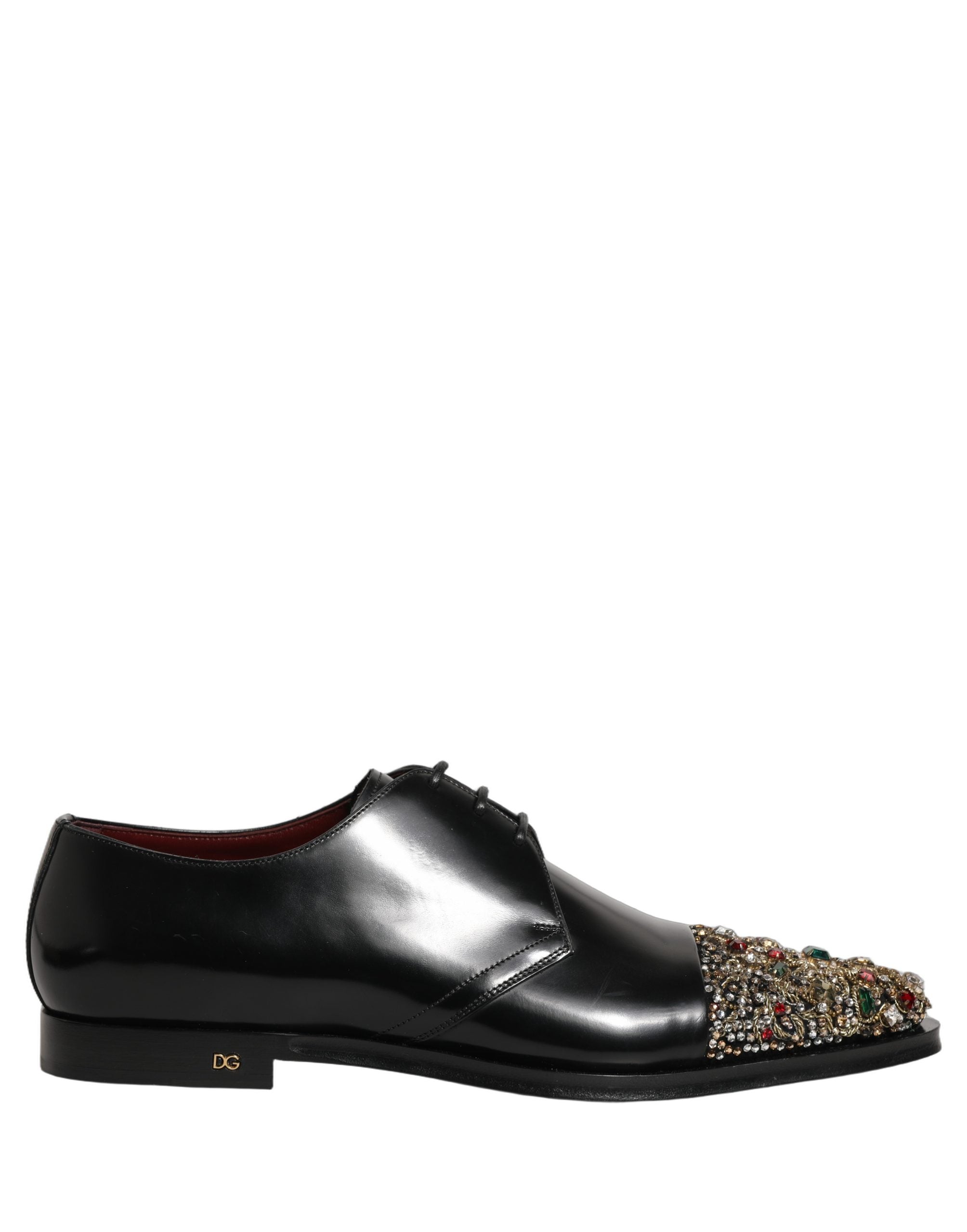 Black Embellished Derby Dress Formal Shoes