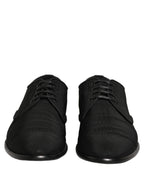 Black Suede Lace Up Derby Dress Formal Shoes