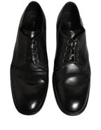 Black Leather Lace Up Derby Dress Formal Shoes