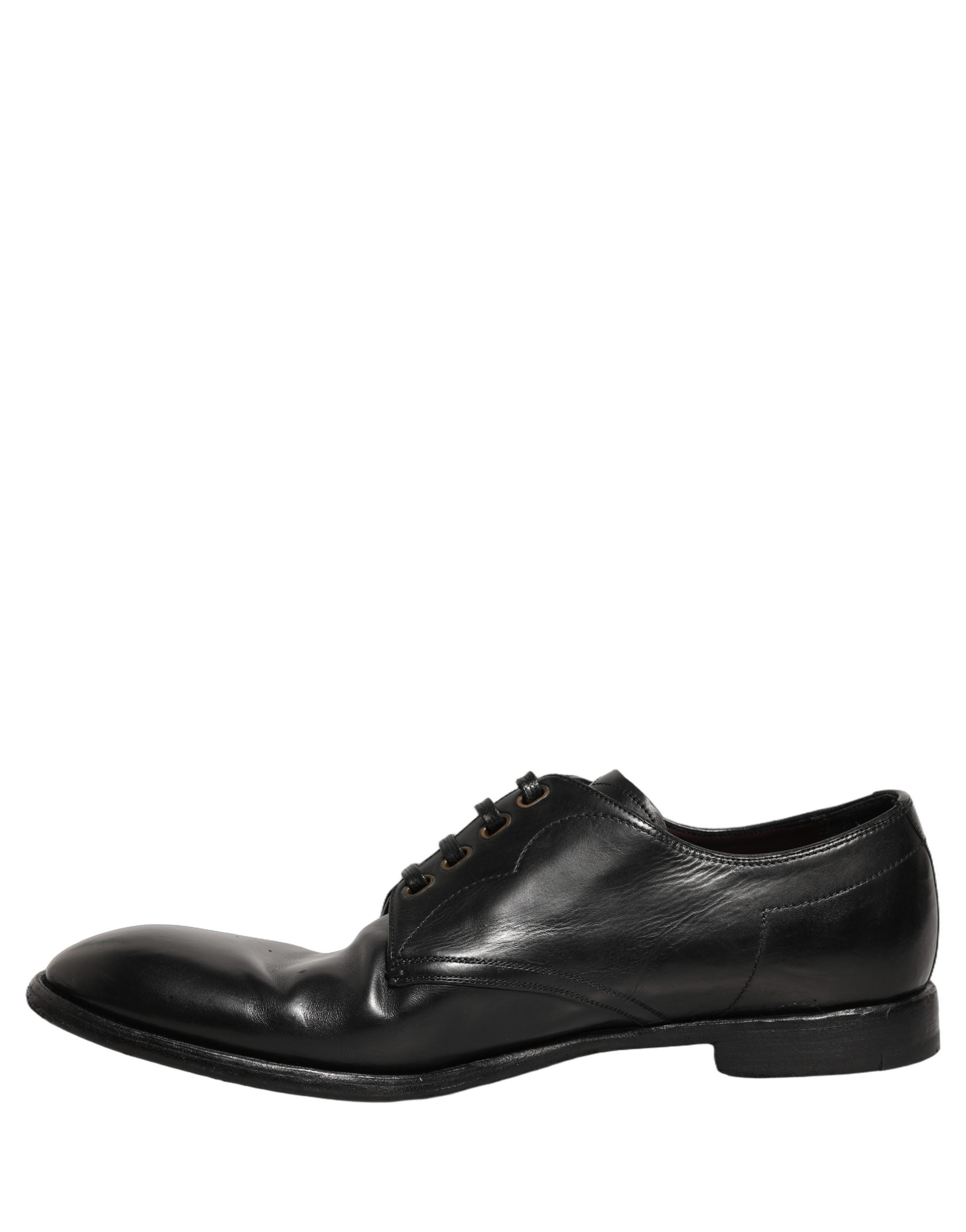 Black Leather Lace Up Derby Dress Formal Shoes