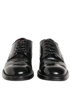 Black Leather Lace Up Derby Dress Formal Shoes