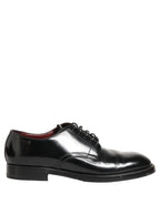 Black Leather Lace Up Derby Dress Formal Shoes