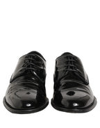 Black Leather Lace Up Derby Dress Formal Shoes