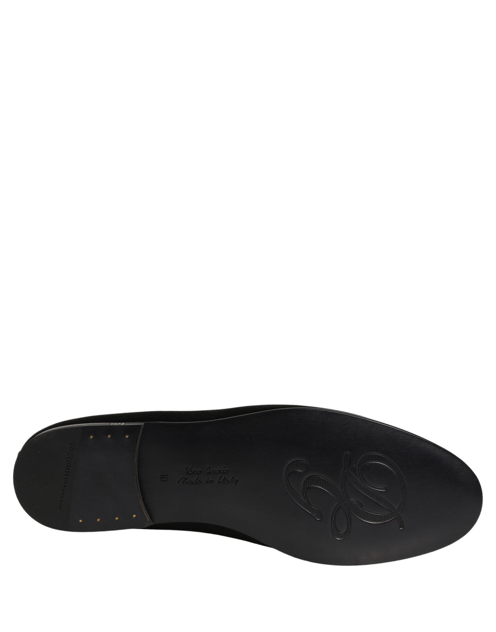 Black Satin Logo Slip On Flats Loafers Shoes
