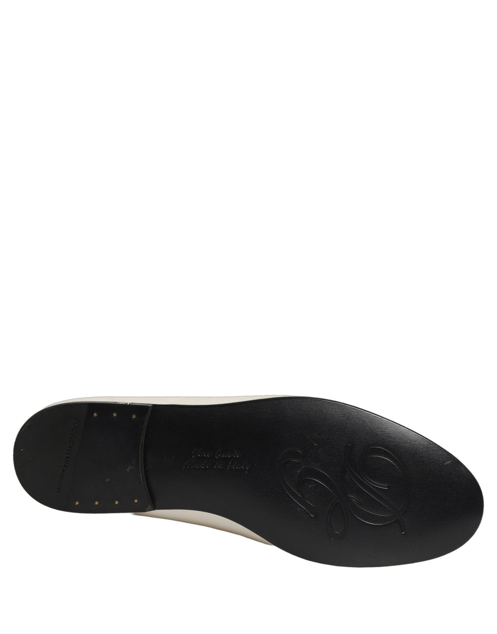 White Satin Logo Slip On Flats Loafers Shoes