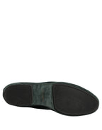 Green Velvet Slip On Men Flats Loafers Shoes