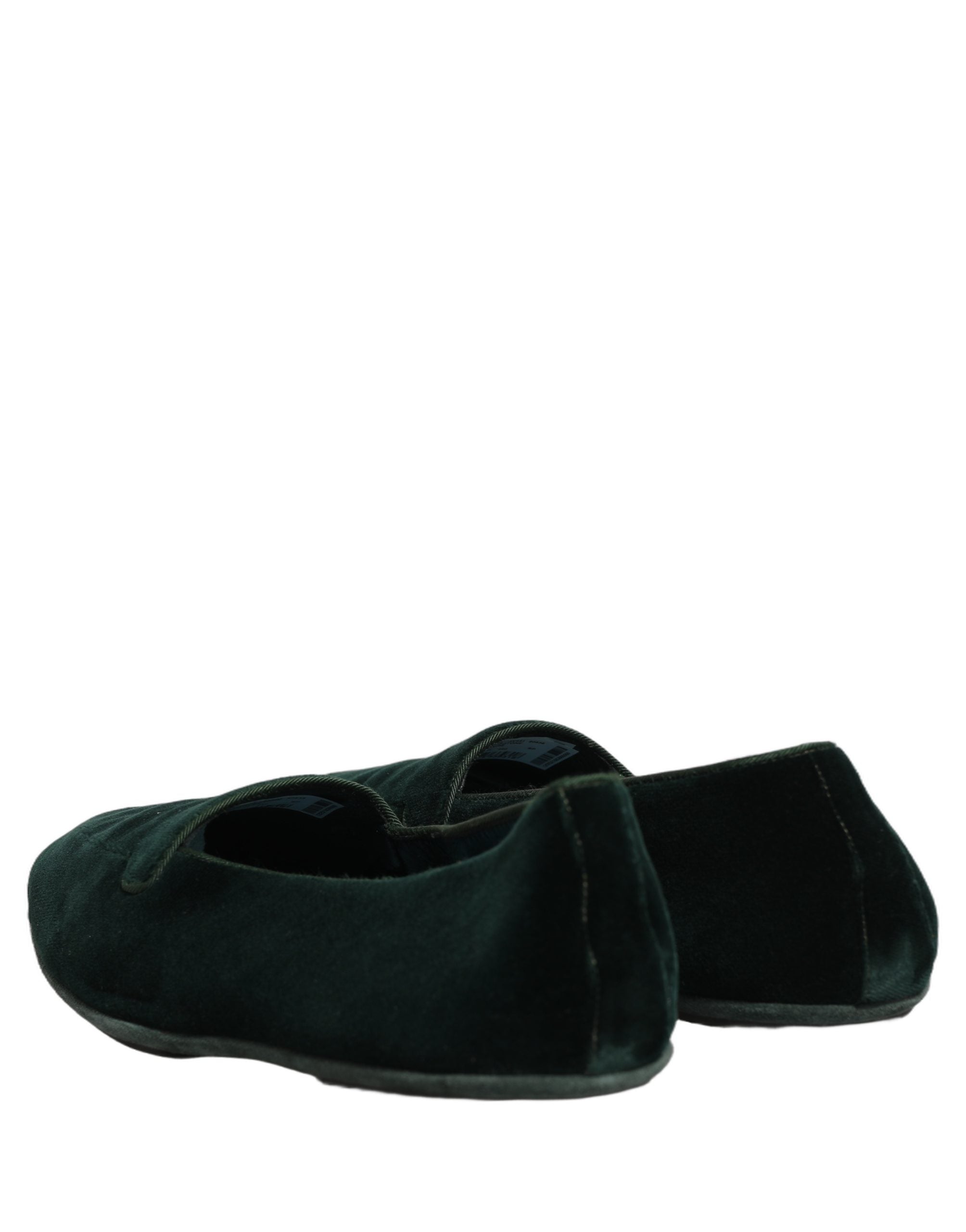 Green Velvet Slip On Men Flats Loafers Shoes
