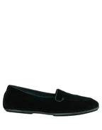 Green Velvet Slip On Men Flats Loafers Shoes
