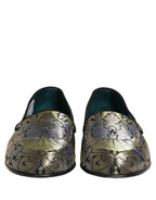 Multicolor Floral Jacquard Men Loafers Shoes