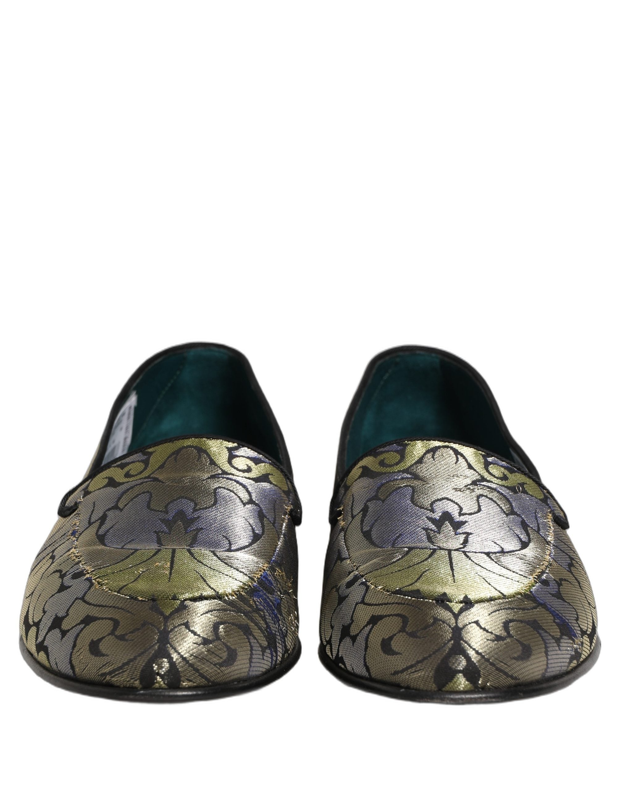 Multicolor Floral Jacquard Men Loafers Shoes
