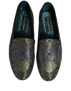 Multicolor Floral Jacquard Men Loafers Shoes