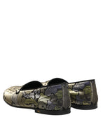Multicolor Floral Jacquard Men Loafers Shoes