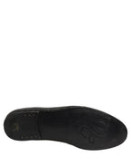 Black Crystal Embellished Men Loafers Shoes