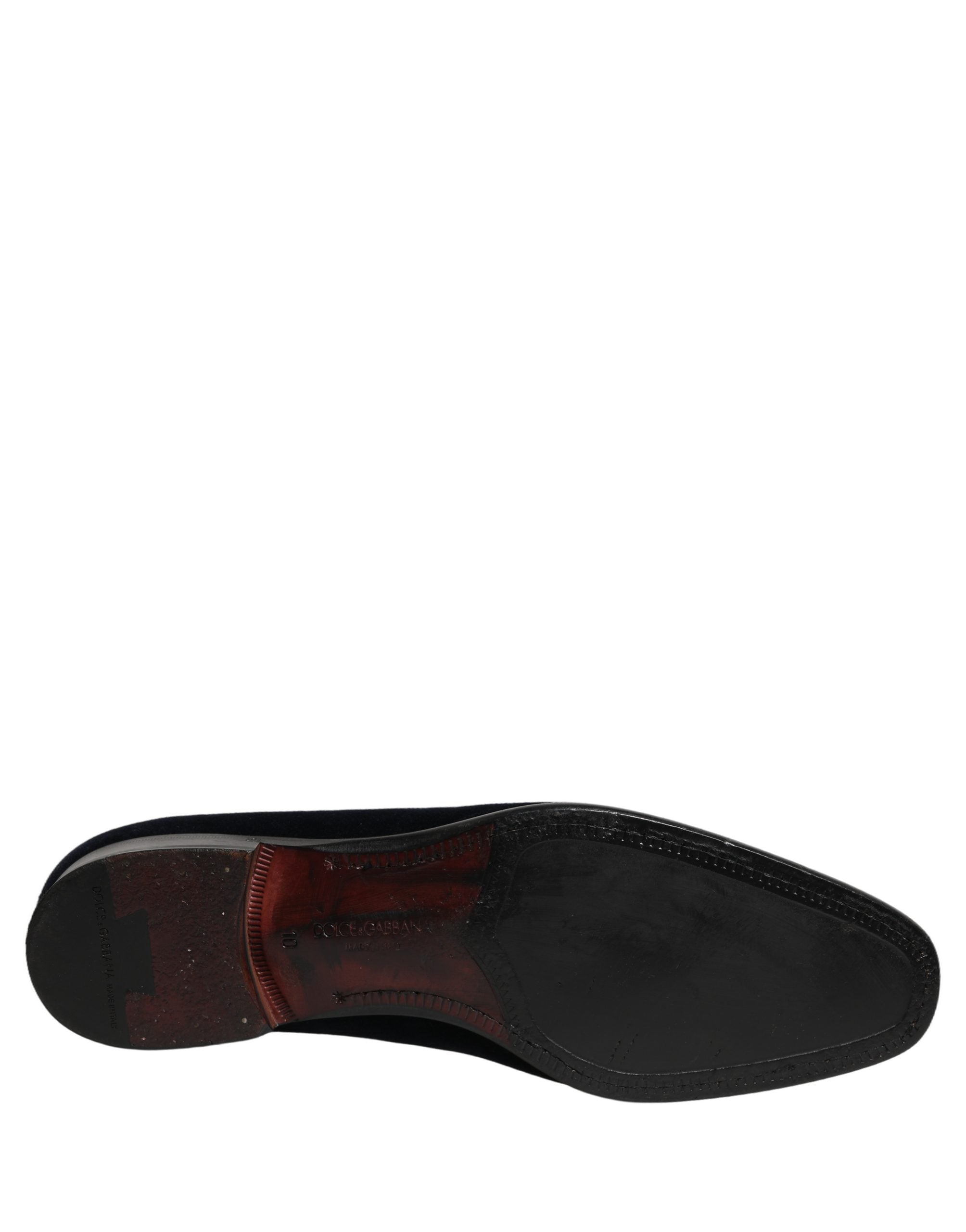 Black Suede Formal Slip On Men Loafers Shoes