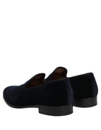 Black Suede Formal Slip On Men Loafers Shoes