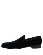 Black Suede Formal Slip On Men Loafers Shoes