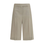 Beige Wool Oves Aries Bermuda Shorts