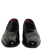 Black Patent Leather Men Dress Loafers Shoes