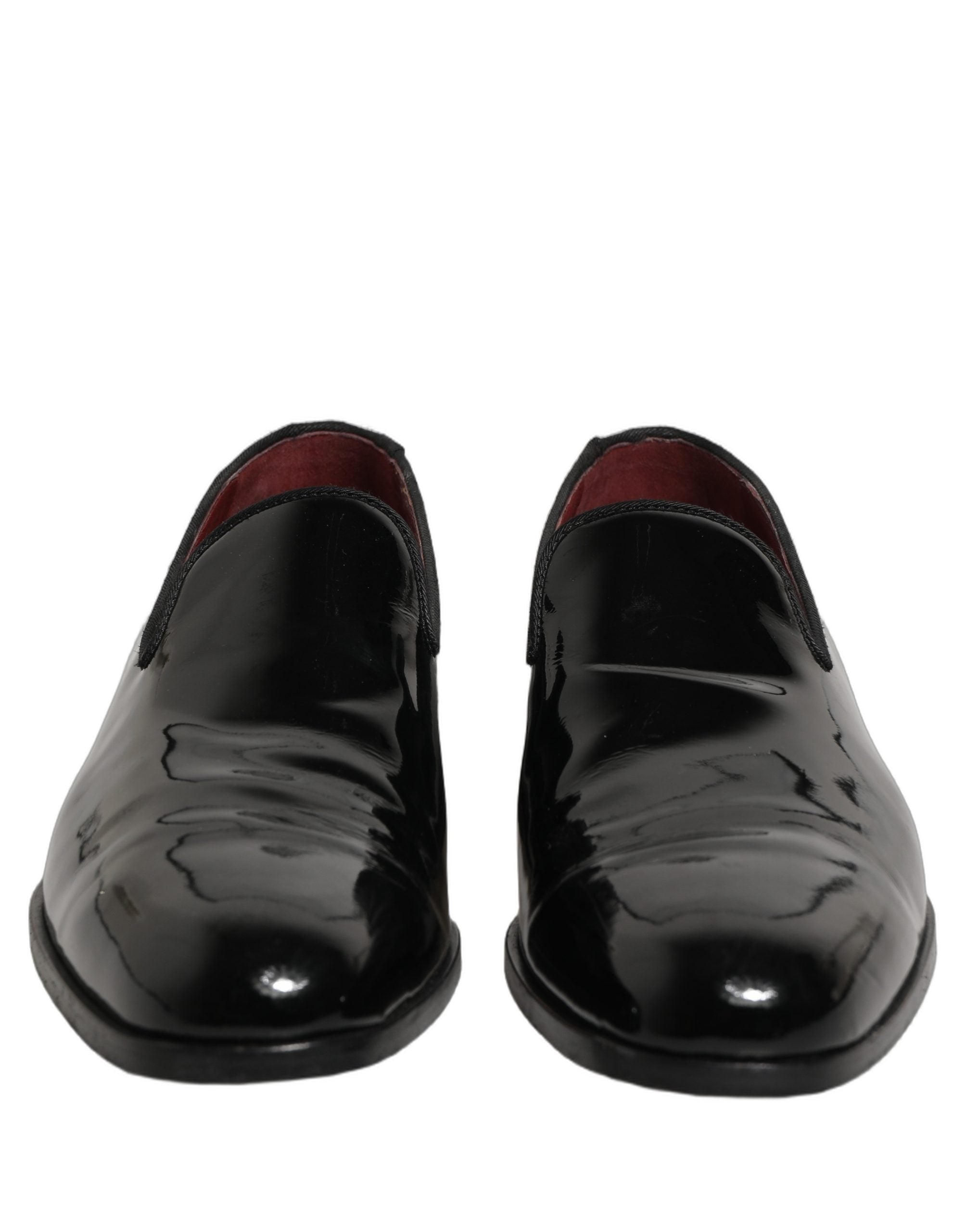 Black Patent Leather Men Dress Loafers Shoes