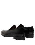 Black Patent Leather Men Dress Loafers Shoes