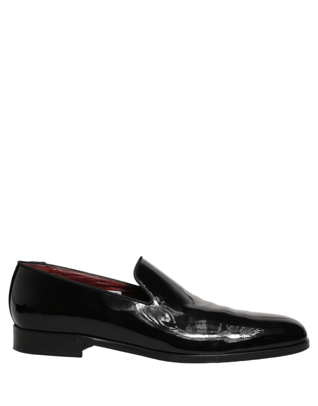 Black Patent Leather Men Dress Loafers Shoes