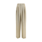 Beige Wool Oves Aries Dress Pants