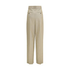 Beige Wool Oves Aries Dress Pants