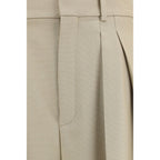 Beige Wool Oves Aries Dress Pants
