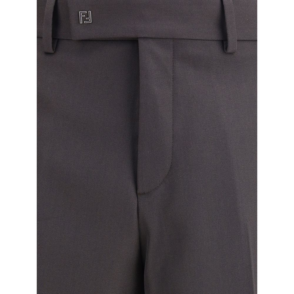 Brown Wool Oves Aries Dress Pants