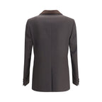 Brown Wool Oves Aries Blazer