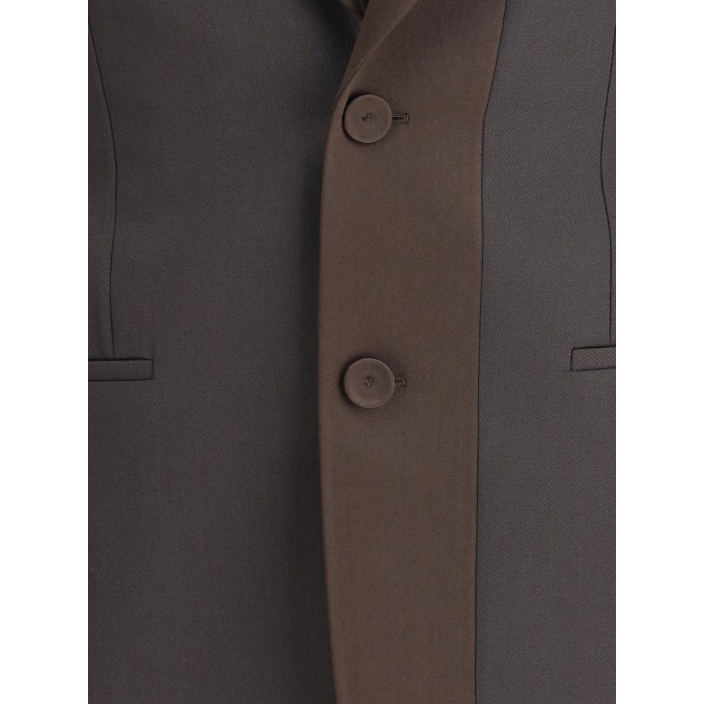 Brown Wool Oves Aries Blazer
