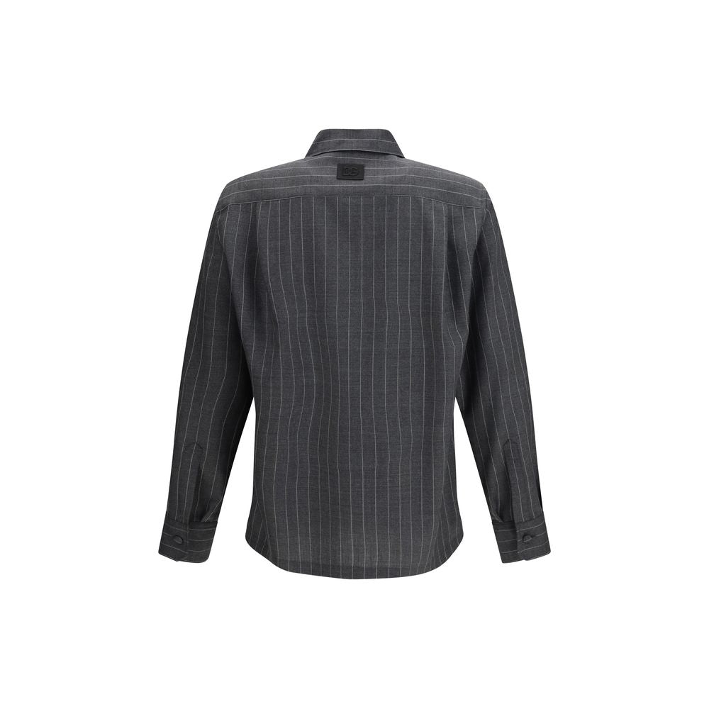 Gray Wool Oves Aries Dress Shirt