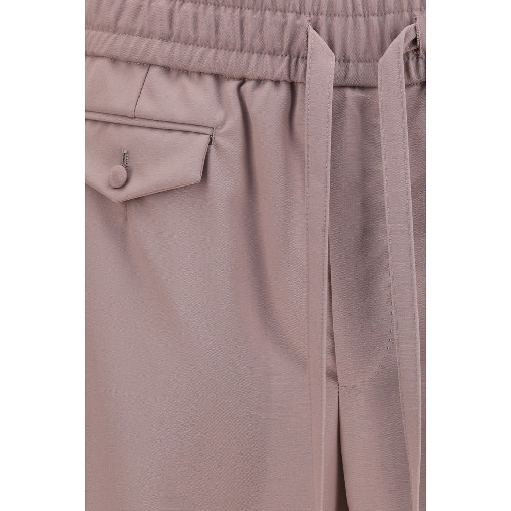 Brown Wool Oves Aries Joggers (Workout Pants)