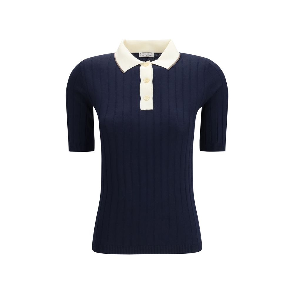 Blue Wool Oves Aries Polo Shirt