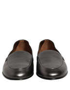 Silver Leather DG Logo Slip On Loafers Shoes