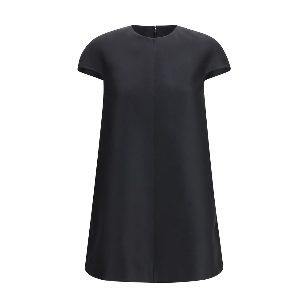 Black Wool Oves Aries Casual Dress