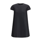 Black Wool Oves Aries Casual Dress