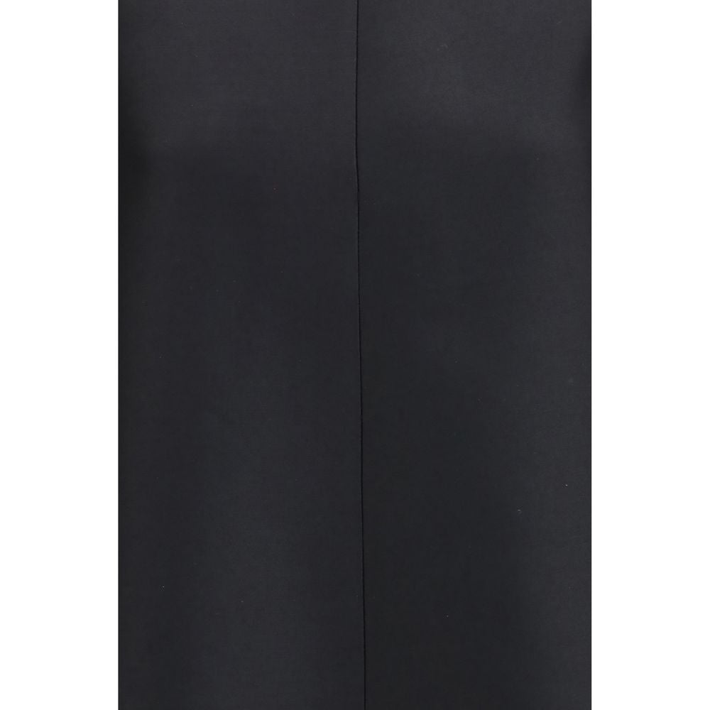 Black Wool Oves Aries Casual Dress