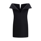 Black Wool Oves Aries Cocktail Dress