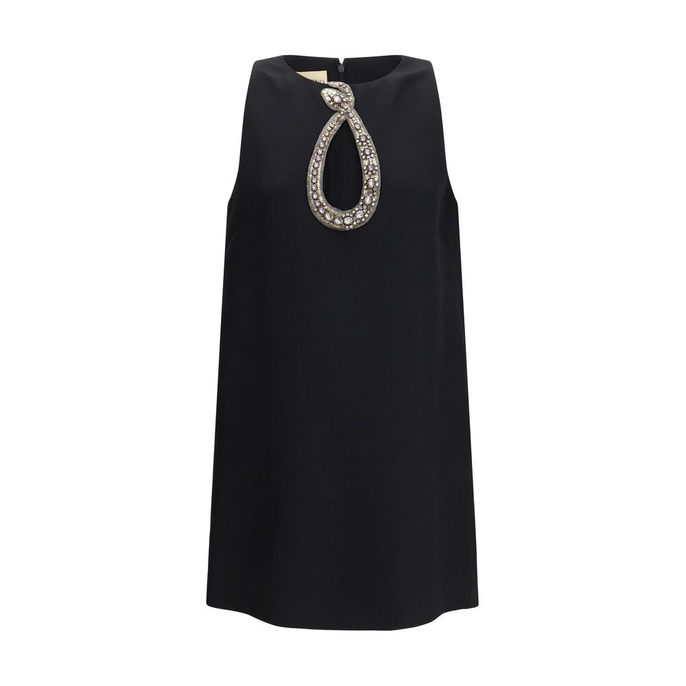 Black Wool Oves Aries Cocktail Dress