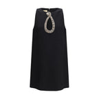 Black Wool Oves Aries Cocktail Dress