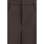 Brown Wool Oves Aries Bermuda Shorts